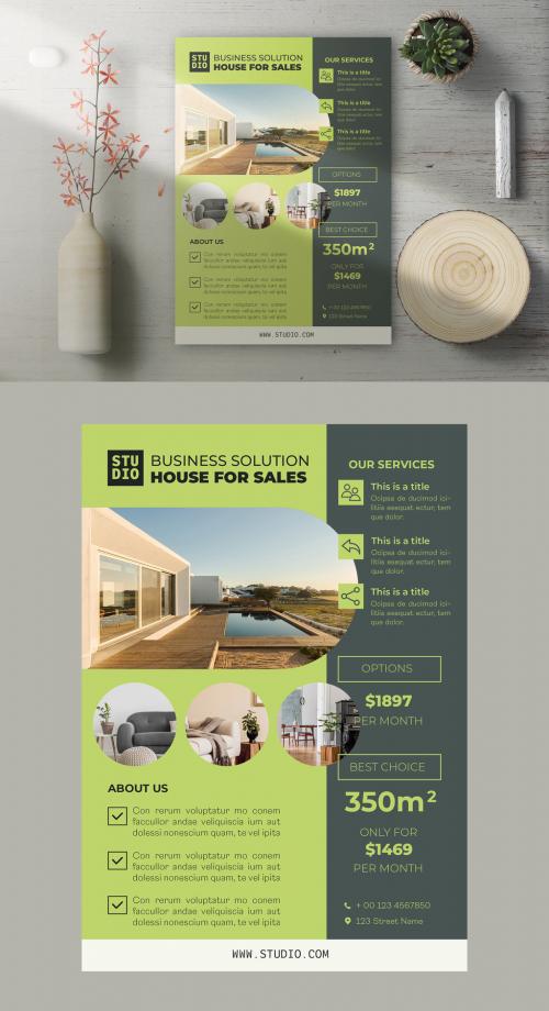 Corporate Flyer with Accent Layout