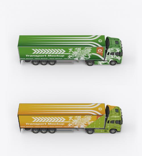 Heavy Truck Mockup