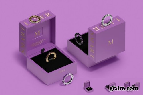 Ring Box Mockup Collections 12xPSD