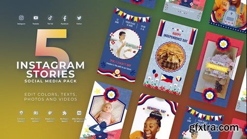 Videohive Philippine National Day Instagram Stories Filipino Independence Flag Day 52343428