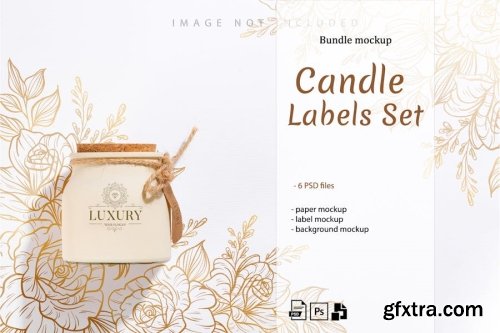 Candle Jar Mockup Collections 13xPSD