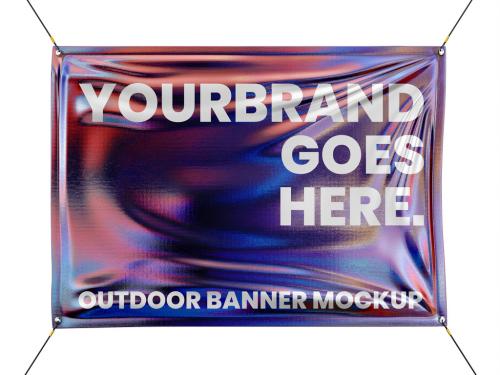 Hanging Banner Mockup 