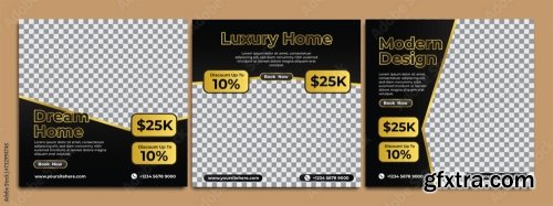 Luxury Home For Sale Poster Template 6xAI