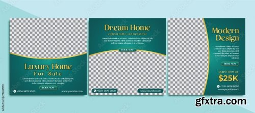 Luxury Home For Sale Poster Template 6xAI