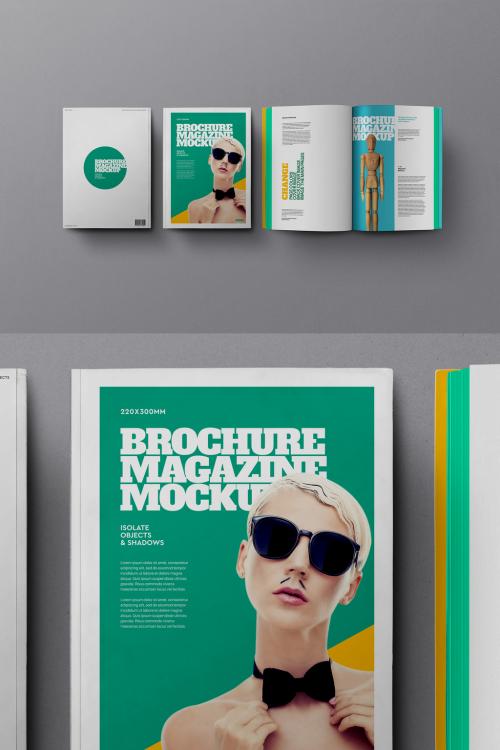 Brochure Mockup Magazine 01