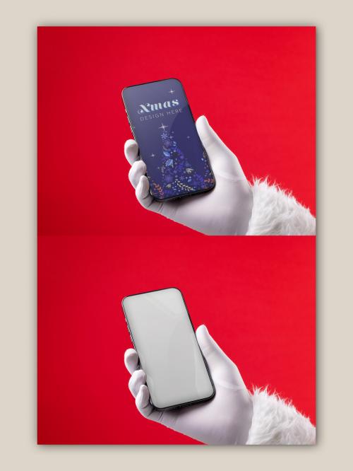 Santa Phone Mockup