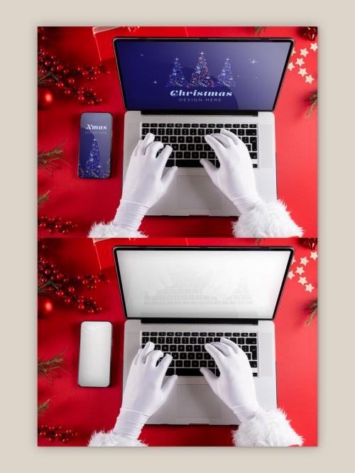 Santa Screen Mockup