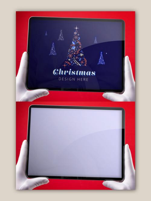 Christmas Tablet Screen Mockup