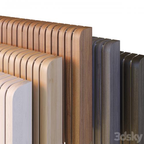 Radius screens for heating radiators