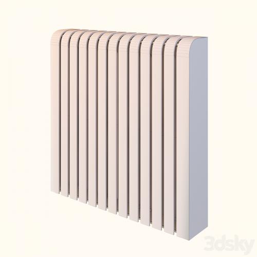 Radius screens for heating radiators