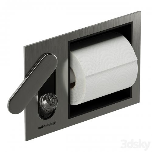 Antonio Lupi INTENSO, CARTAINTENSO Sanitary shower and paper roll holder