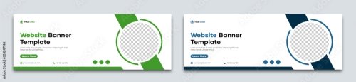 Horizontal Web Banner Design Template 6xAI