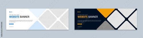 Horizontal Web Banner Design Template 6xAI