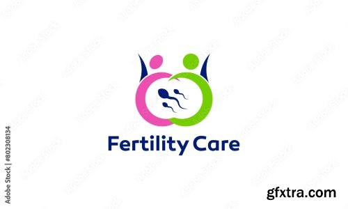 Fertility Care Logo Vector Template 6xAI