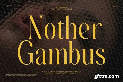 Nother Gambus Family Serif Font Text VZ8TT8C