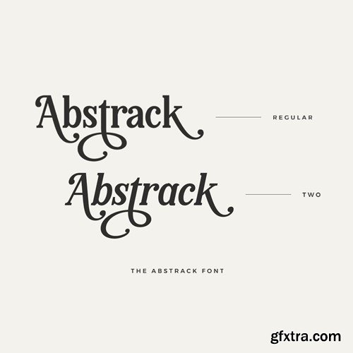 The Abstrack - Bold Serif Typeface 6TDP7WS