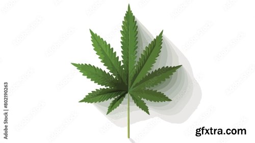 Marijuana Leaf Green Shadow 5xAI