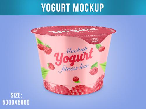 Yogurt Cup Mockup