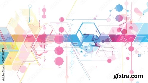 Medical Abstract Background Of A Futuristic Science 5xAI