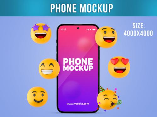 Smartphone Emoji Mockup