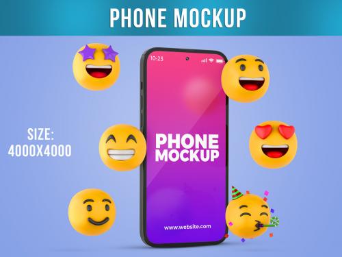 Smartphone Emoji Mockup