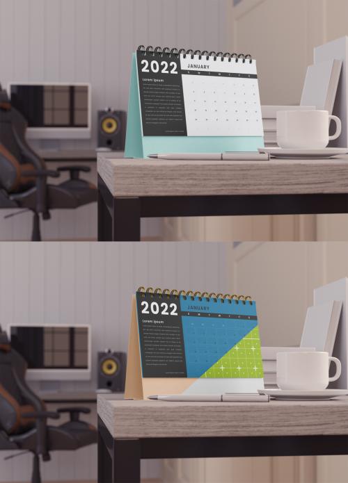 Desk Calendar Mockup