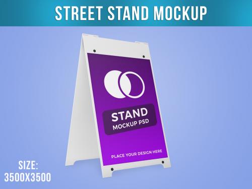 Street Stand Mockup