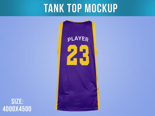 Tank Top Basketball Jersey Mockup