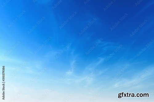 Blue Sky With White Cloud Background 6xJPEG
