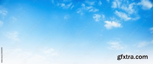 Blue Sky With White Cloud Background 6xJPEG