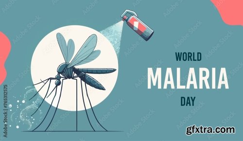 World Malaria Day Vector Design 6xAI