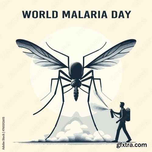 World Malaria Day Vector Design 6xAI