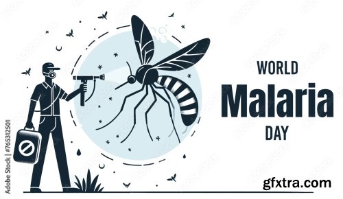 World Malaria Day Vector Design 6xAI