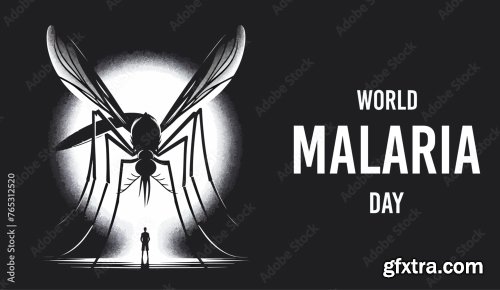 World Malaria Day Vector Design 6xAI