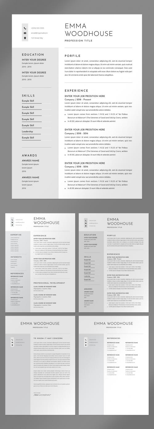 Clean Resume Layout.