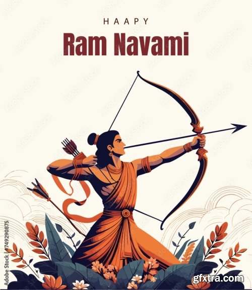 Ram Navami Social Media Template 6xAI
