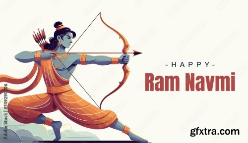 Ram Navami Social Media Template 6xAI