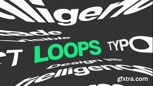 Videohive Abstract Typography Loops 52375220