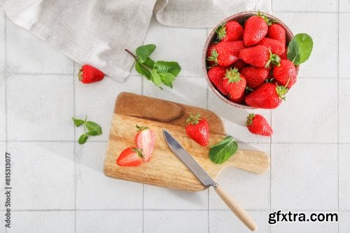Sweet Fresh Strawberries 6xJPEG