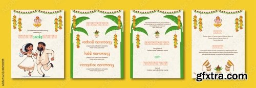 Indian Wedding Invitation Card 6xAI