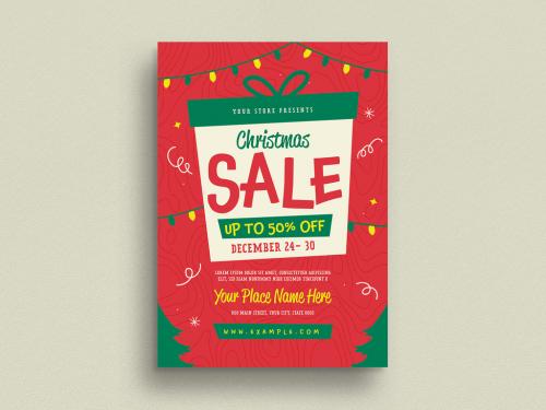 Holiday Christmas Sale Flyer