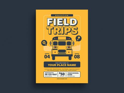 Modern Fields Trips Flyer