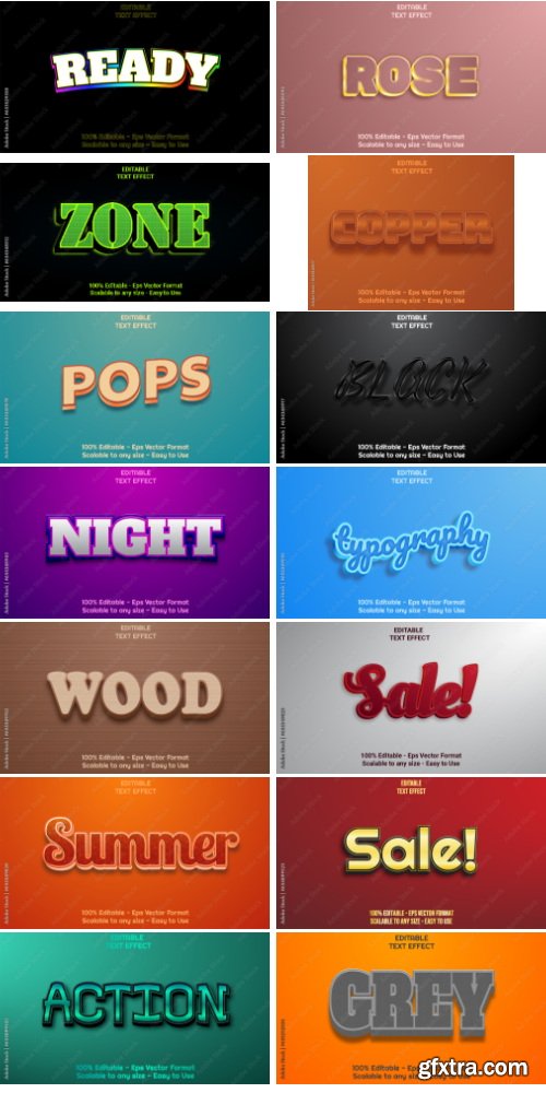 Amazing Vector, Text Effect 530xAI