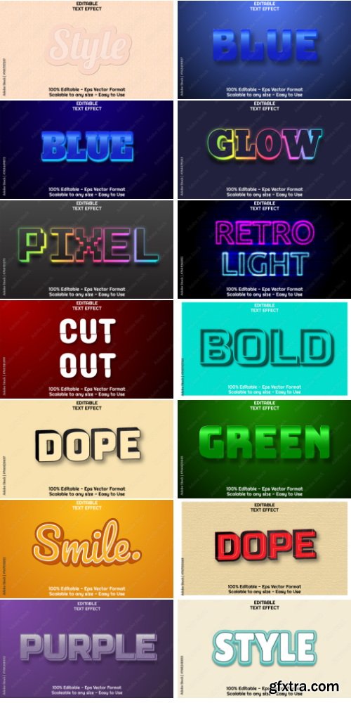 Amazing Vector, Text Effect 530xAI