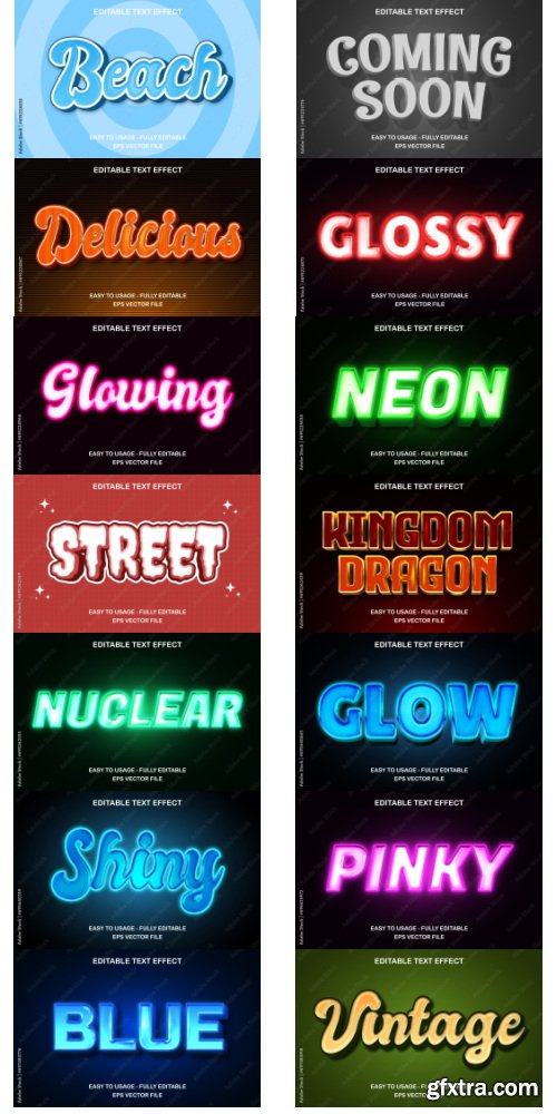 Amazing Vector, Text Effect 530xAI