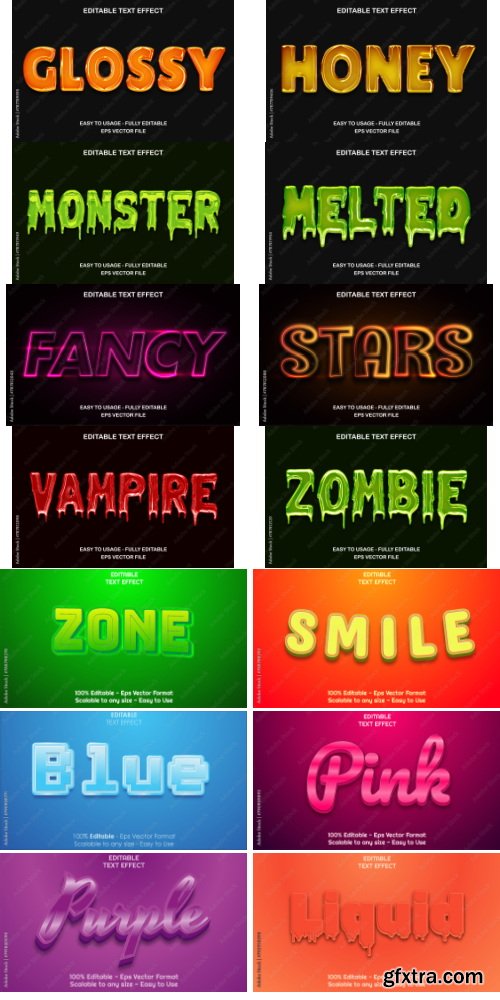 Amazing Vector, Text Effect 530xAI