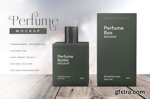 Perfume Packaging Mockup Collection 12xPSD