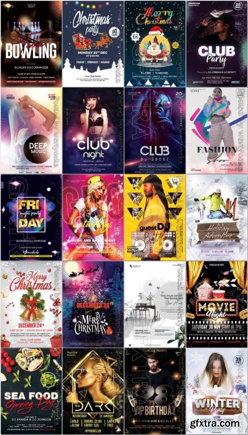Flyers set of 20 in PSD format № 11