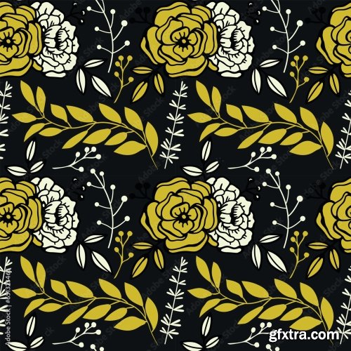 Floral Seamless Pattern 6xAI