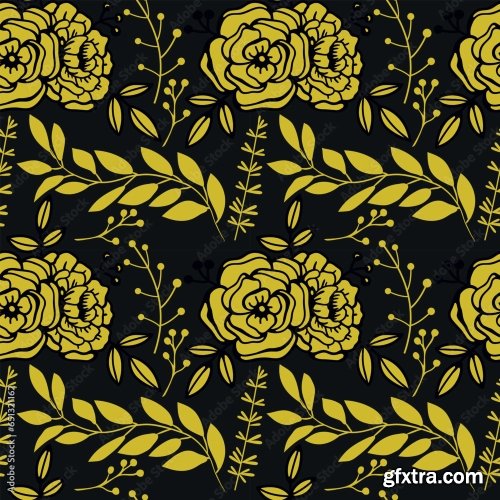 Floral Seamless Pattern 6xAI